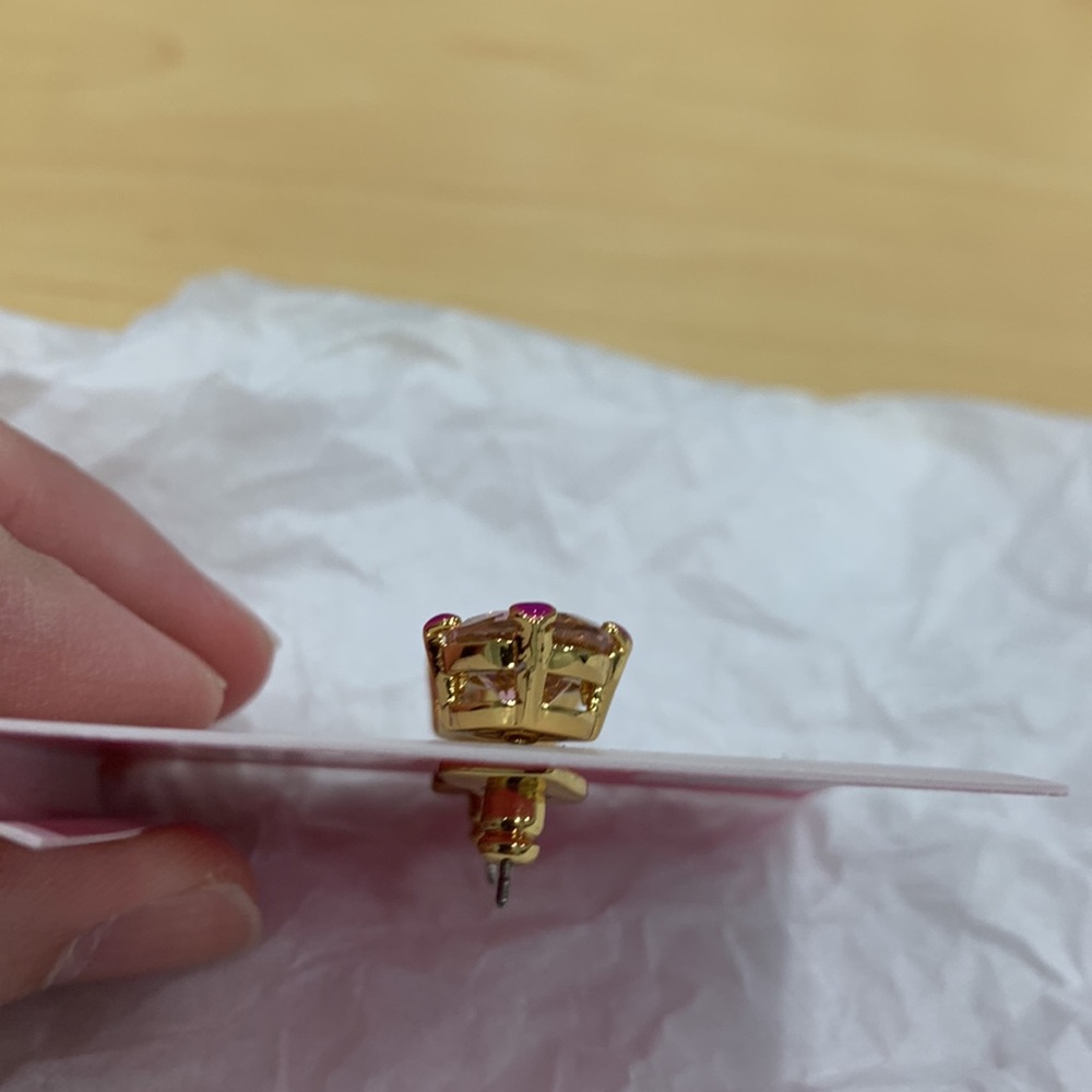 NWT Kate Spade Pink Stud Earrings - Picture 6 of 6
